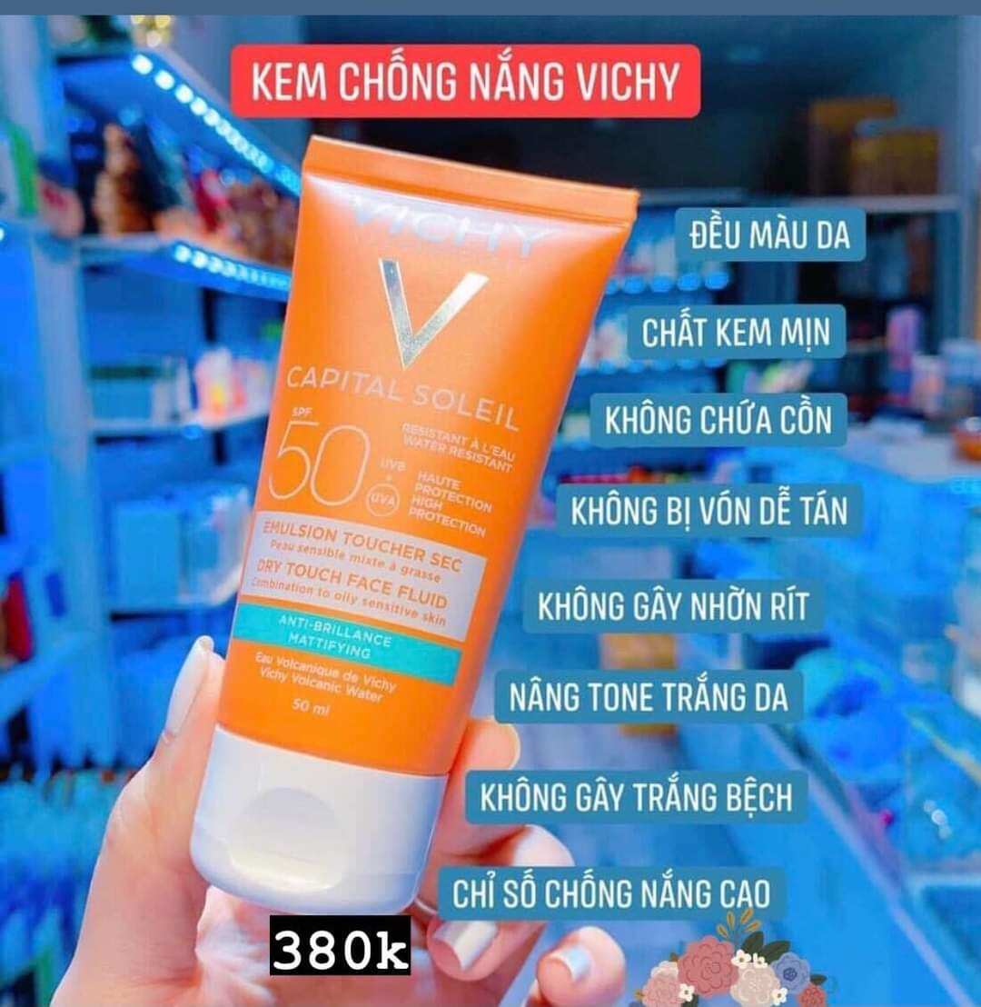 Kem Chống Nắng VICHY SPF 50+ Ideal Soleil 50ml