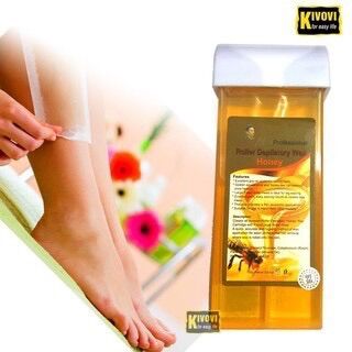 Sáp wax lông nóng dạng thanh đầu con lăn tặng kèm giấy wax