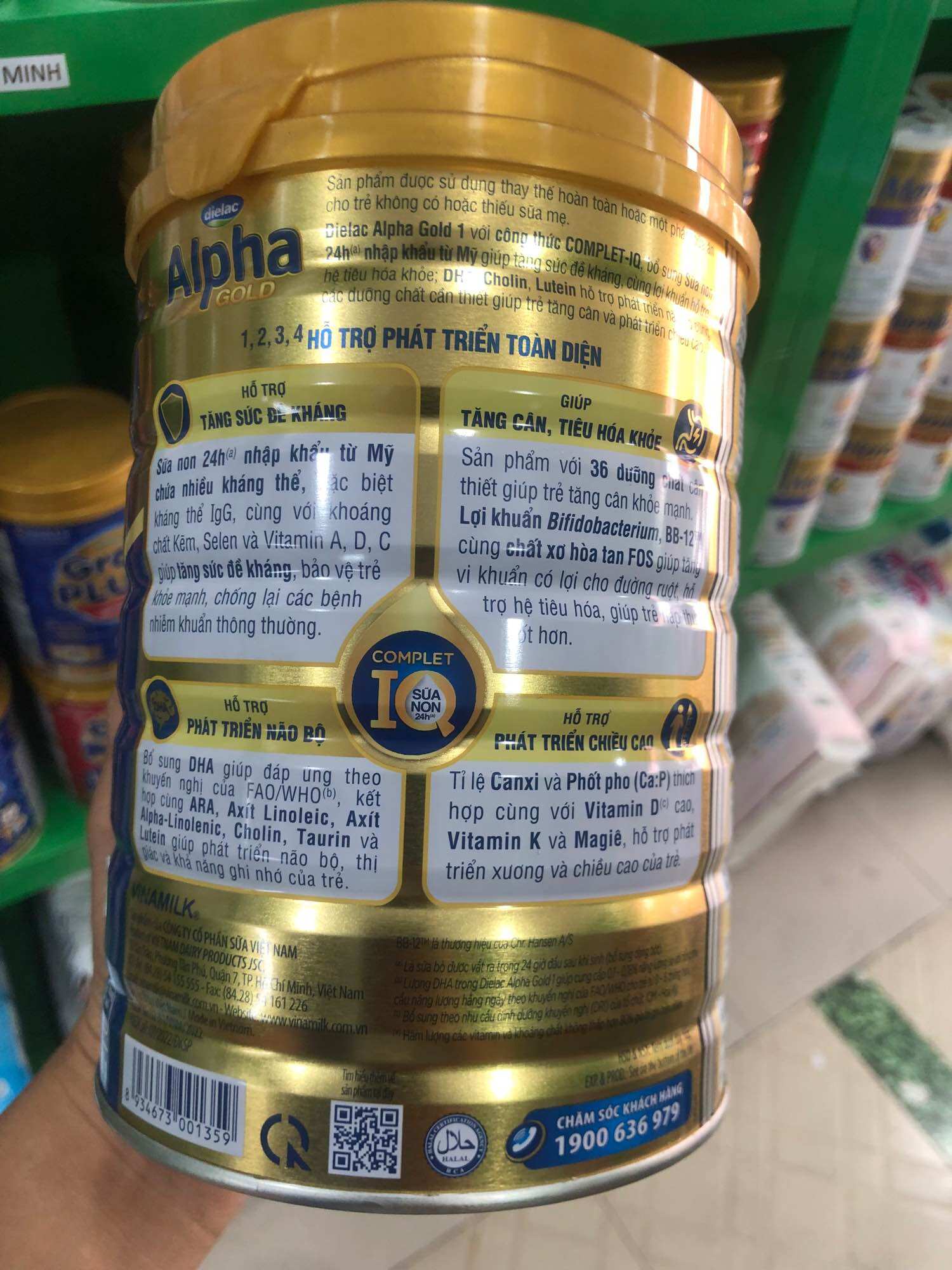 Alpha 1 gold iq 800g 0-6 tháng