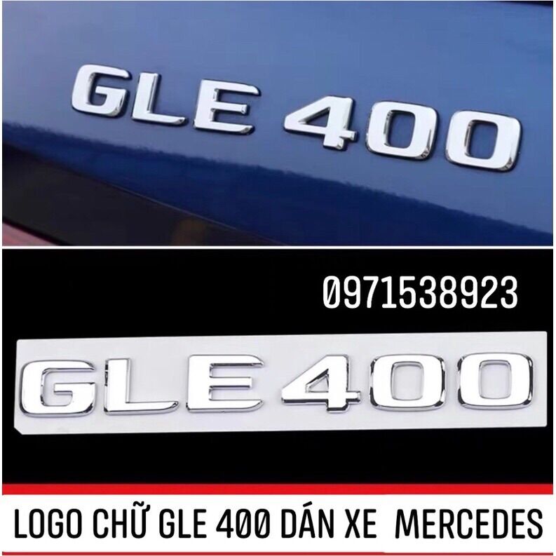 Logo gle 400 dán xe mercedes hàng có tem hãng