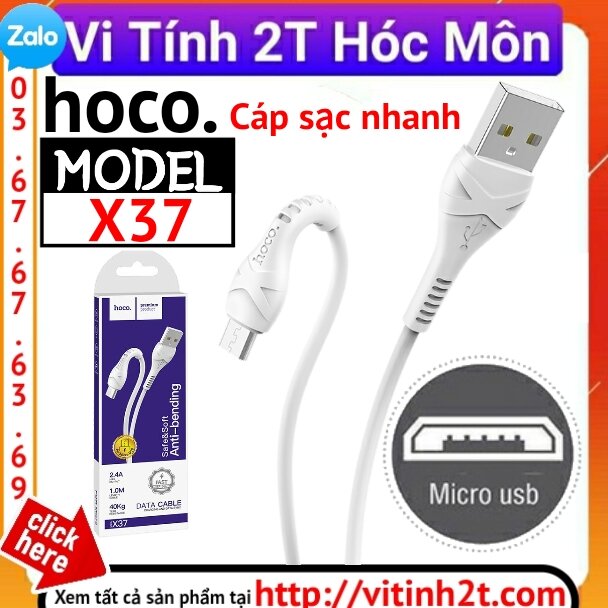Cáp sạc nhanh hoco x37