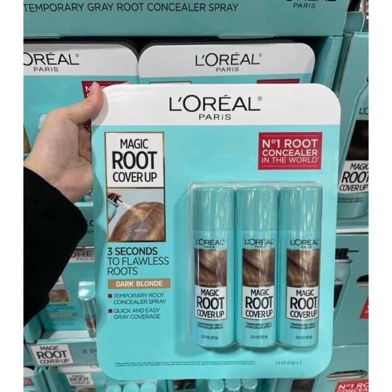 Xịt nhuộm phủ chân tóc tạm thời Loreal Paris Magic Root Cover Up 57g)