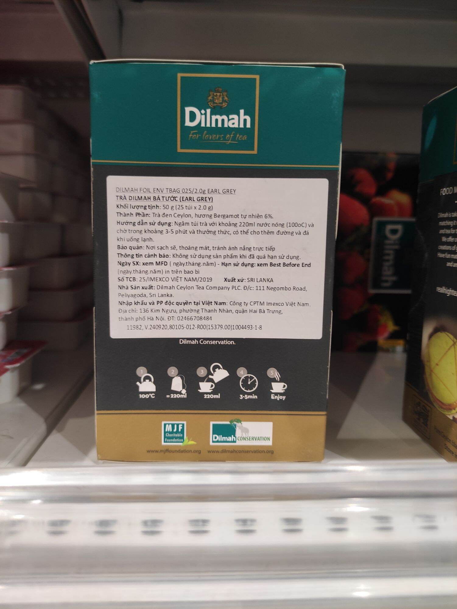 Trà Bá Tước Dilmah Earl Grey MỘC TRÀ FOOD