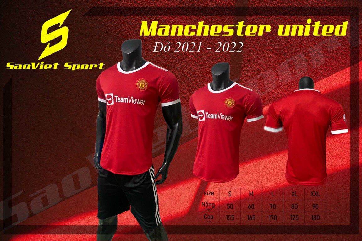 Áo Câu Lạc Bộ Manchester United.Mẫu mới 2021 Full size S - M - L - XL - XXL
