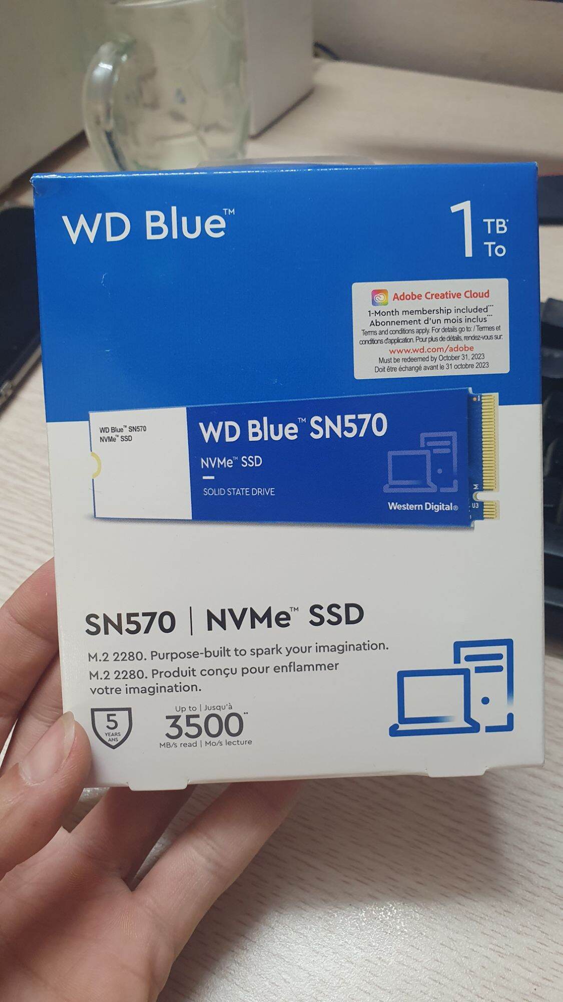 Ổ cứng ssd wd sn570 500gb / 1tb m.2 2280 pcie nvme gen3x4 blue - bảo hành 36 tháng tại shopbig1990