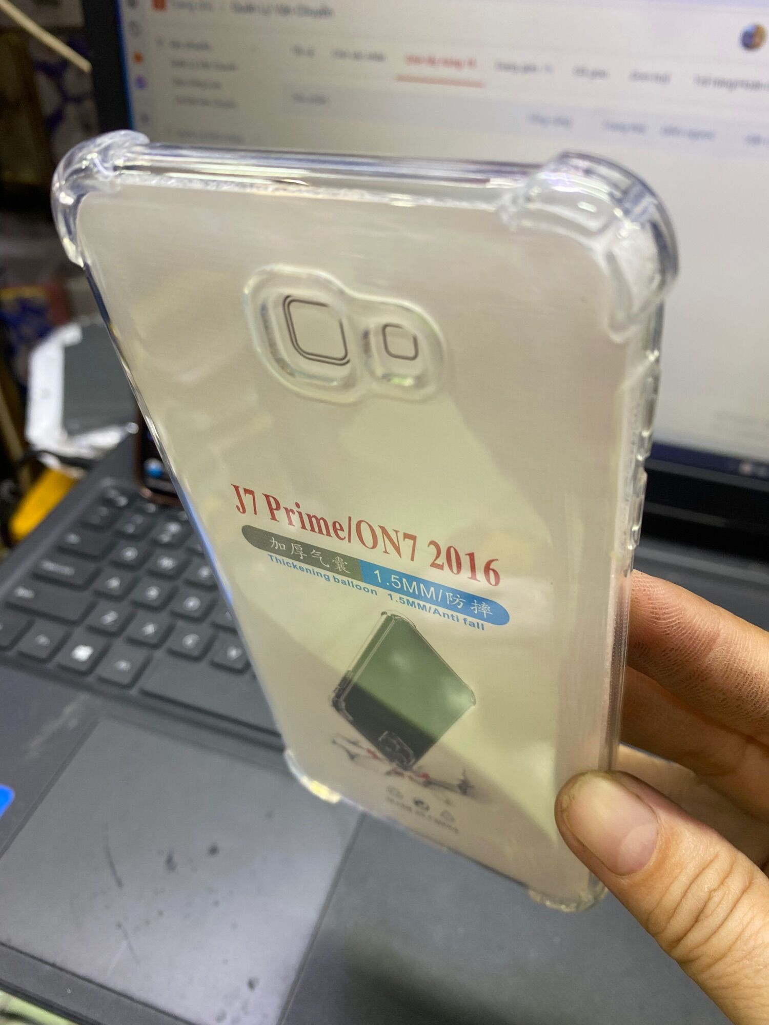 Ốp lưng Sámung J7 prime dẻo trong chống sốc