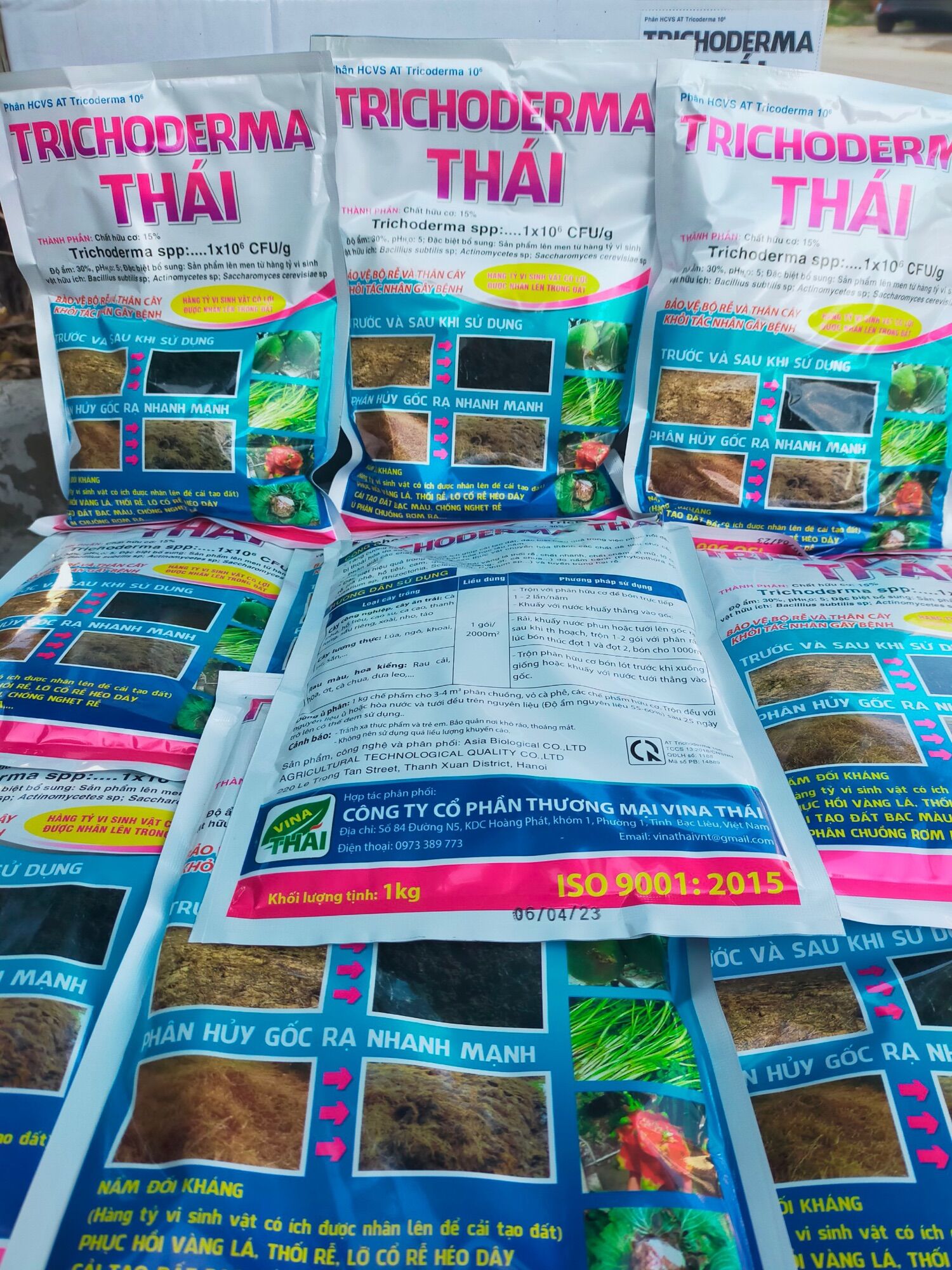 Nấm vi sinh tricoderma 1kg phân hủy nhanh rơm rạ,ủ phân chuồng, cải tạo đất tơi xốp, bảo vệ bộ rễ cây trồng