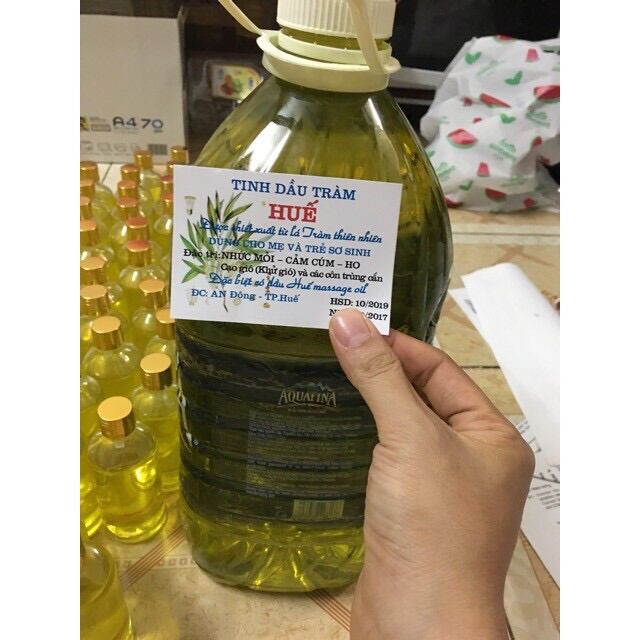 Tinh dầu tràm Huế nguyên chất chai 500ml - 1 Lít