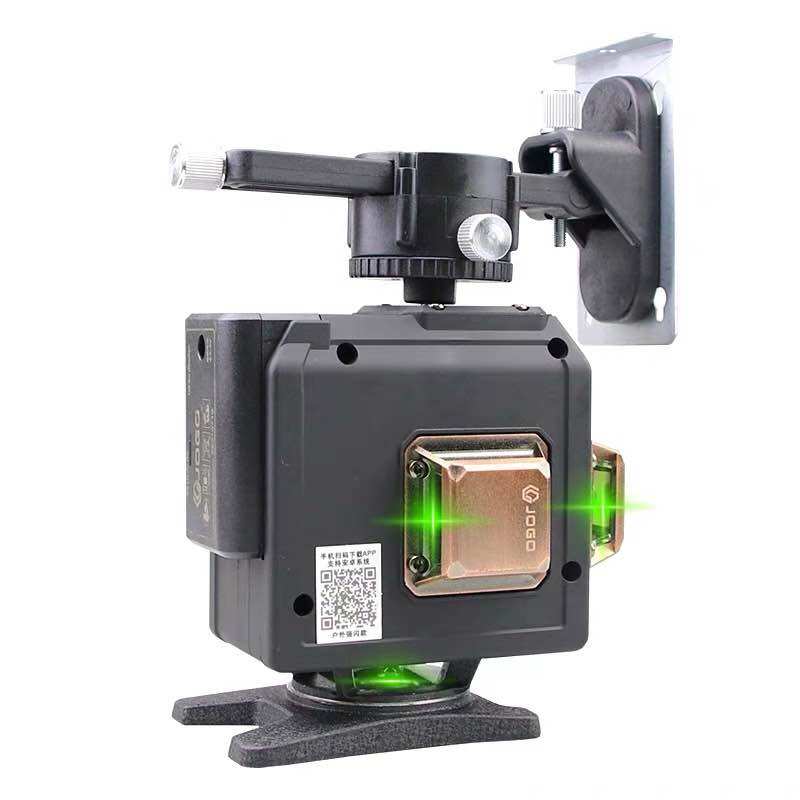 Máy bắn cốt cân mực laser 12 tia xanh JOGO có điều khiển từ xa - Máy cân bằng laser pin dung lượng cao 5200mah
