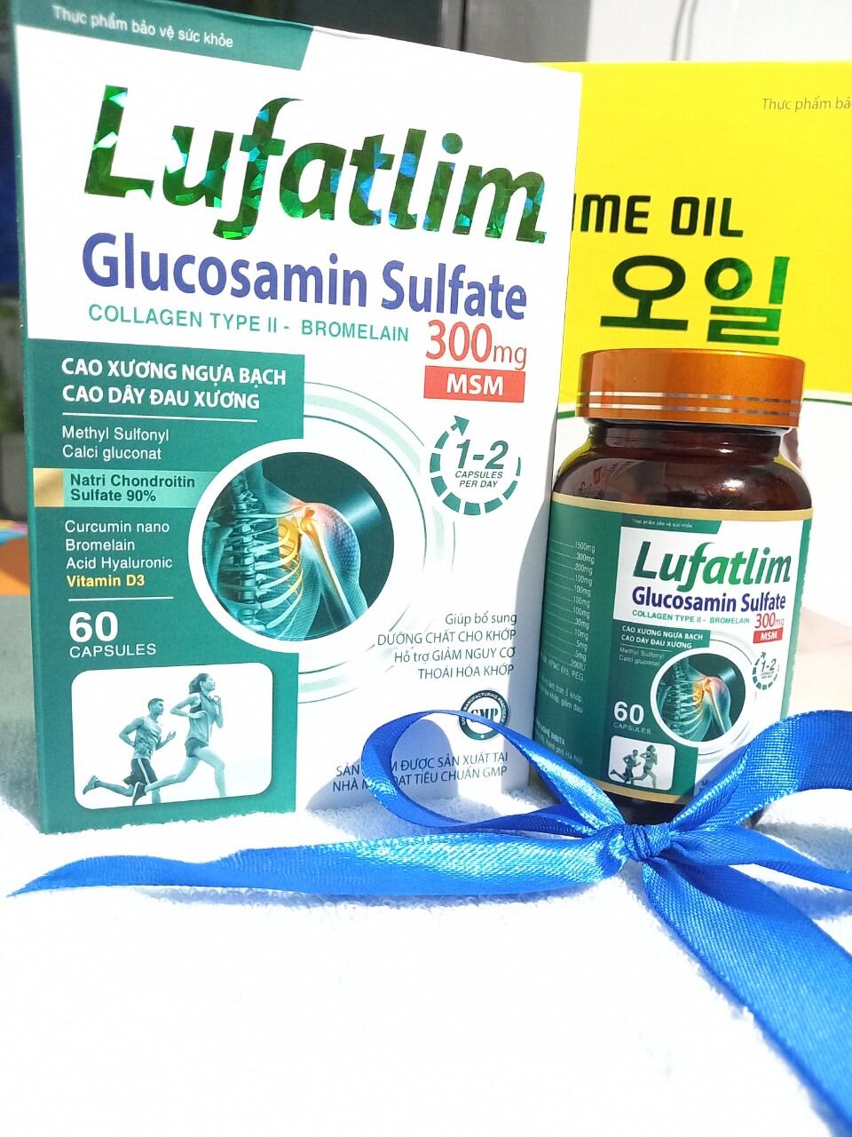 Viên uống Xương khớp Lufatlim, hộp cứng lọ 60 viên
