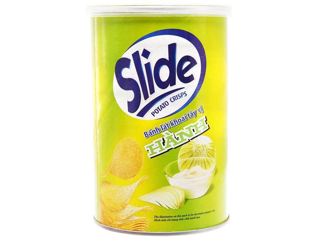 Snack khoai tây SLIDE lon 65g