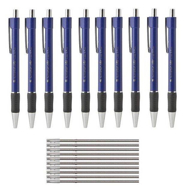 10 bút bi thiên long tl 036 tặng kèm 10 ruột bút