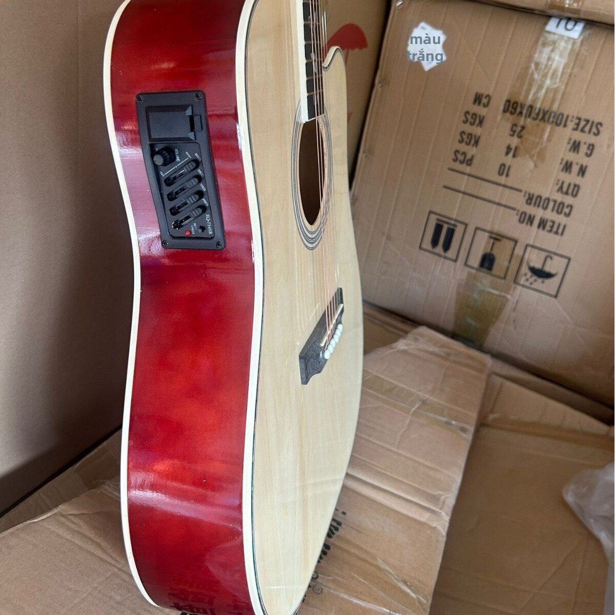 AOBIXIONG | Đàn Guitar Acoustic Gỗ Linden Bóng 41in