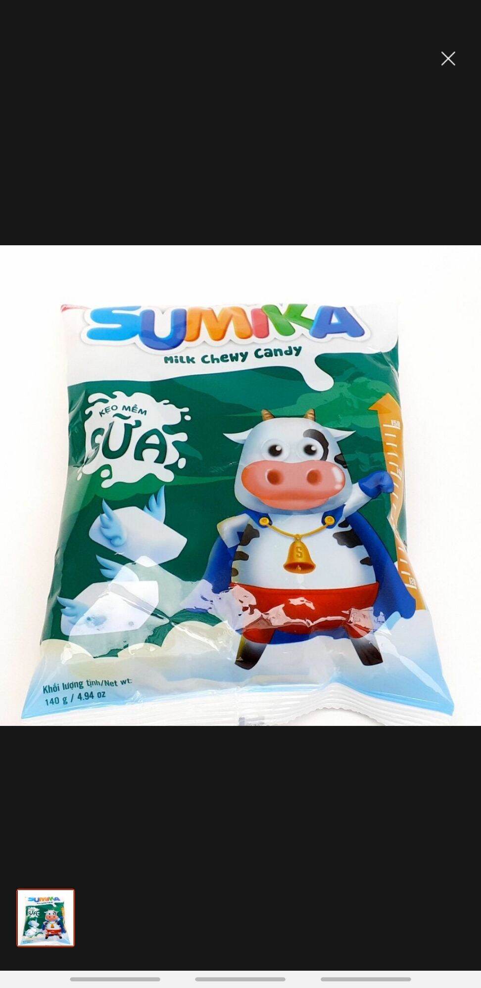 (GIAO HCM) Kẹo Mềm Sô-cô-la sữa SUMIKA Milk Chewy Candy BIBICA 70g thumbnail