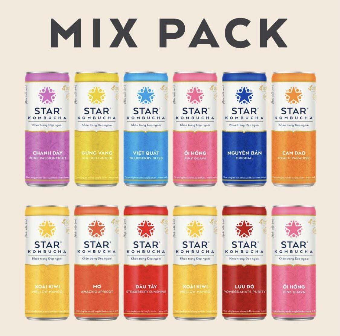 Trà KOMBUCHA Bổ sung lợi khuẩn- Men vi sinh 250ml