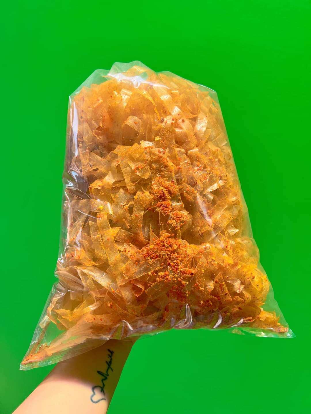 10 bịch bánh tráng xì ke sợi cay