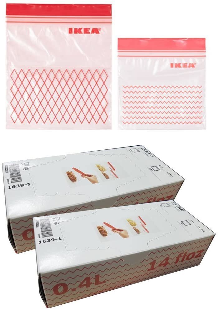 HỘP 60 TÚI ZIP LOCK IKEA ISTAD (1L + 0,4L) - TW Mall