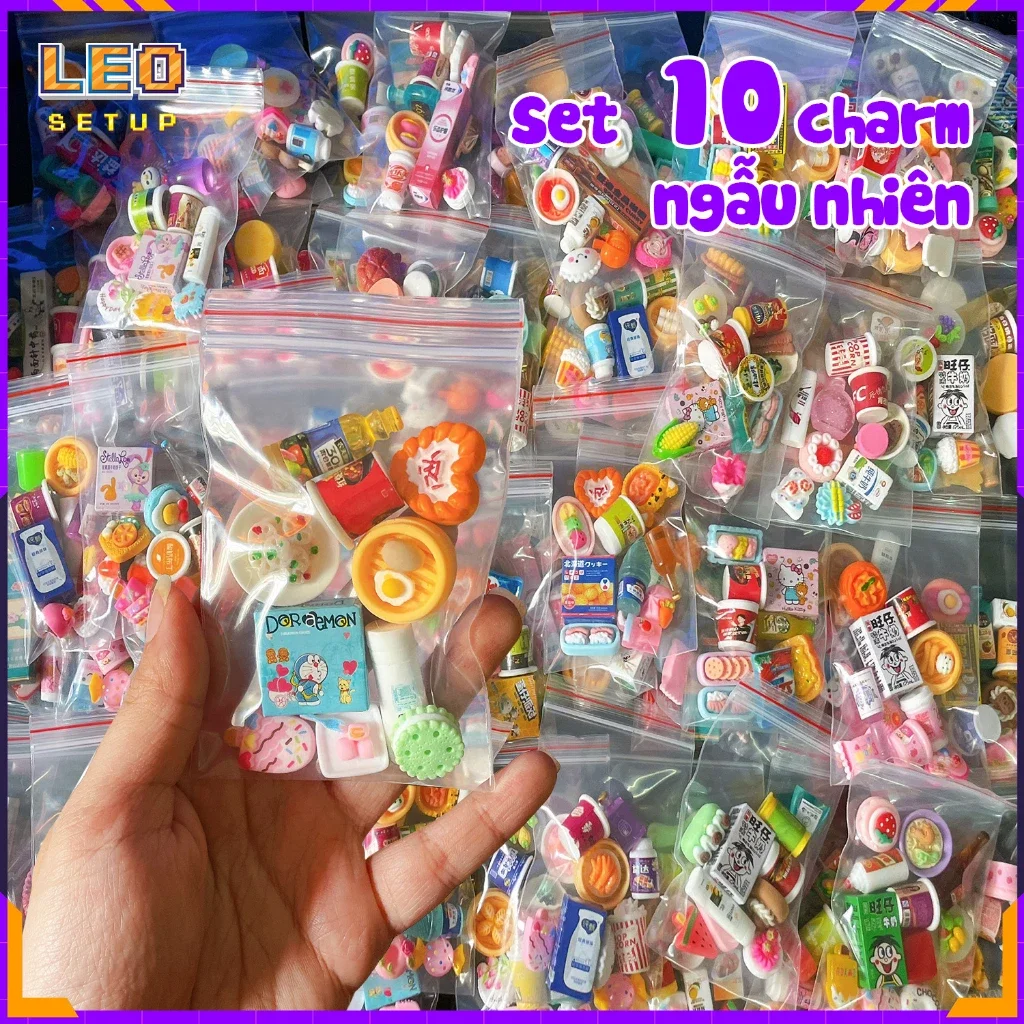 Set 10c charm ngẫu nhiên mix mẫu