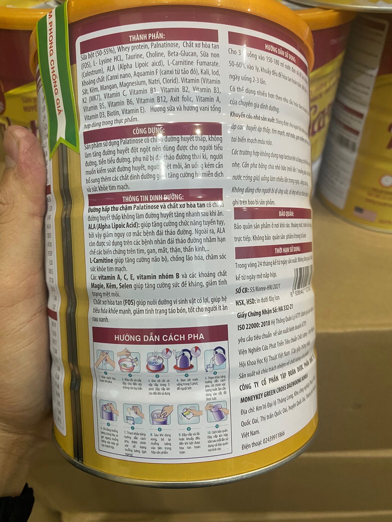 (HÀNG CHÍNH HÃNG )Sữa Tiểu Đường DIABETS CARE GOLD…Tím ( lon 900g date mới sản xuất 2025)