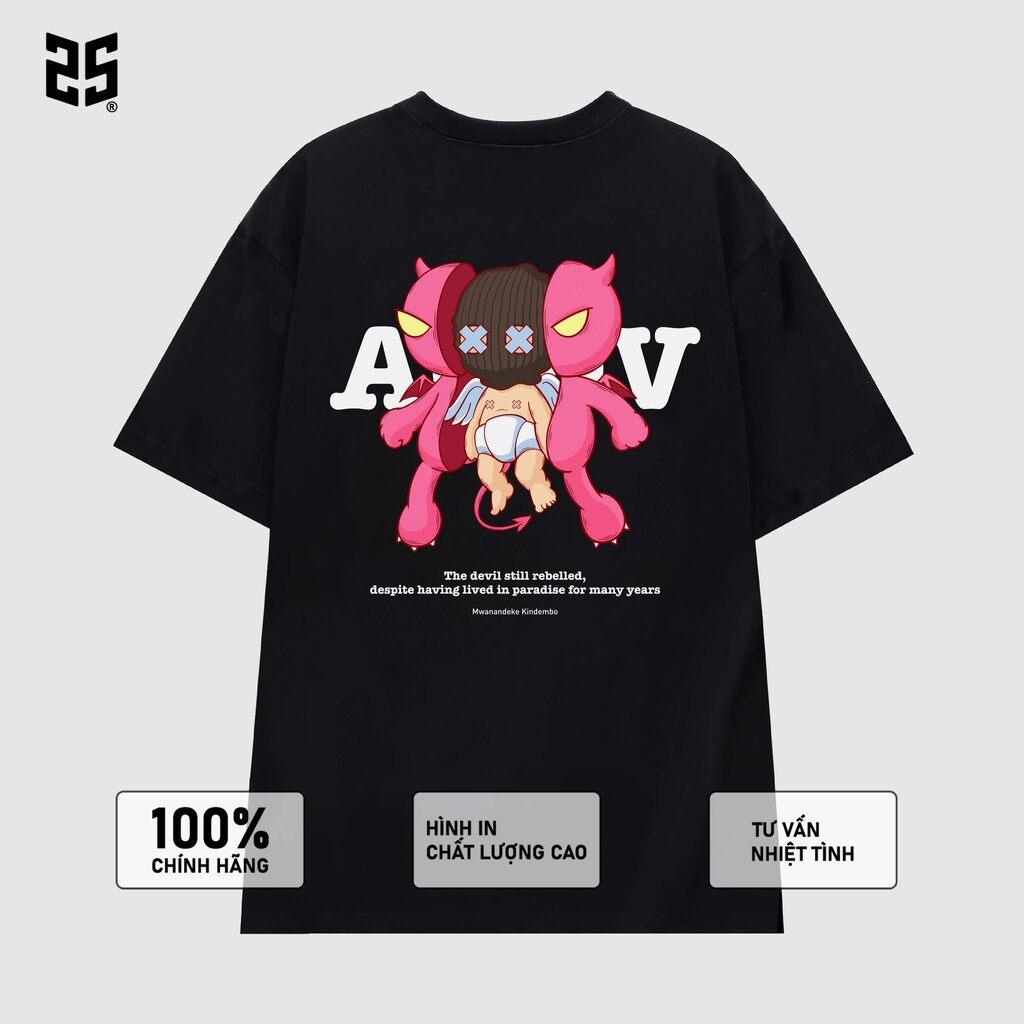 Áo thun unisex 2S from rộng tay lỡ cotton