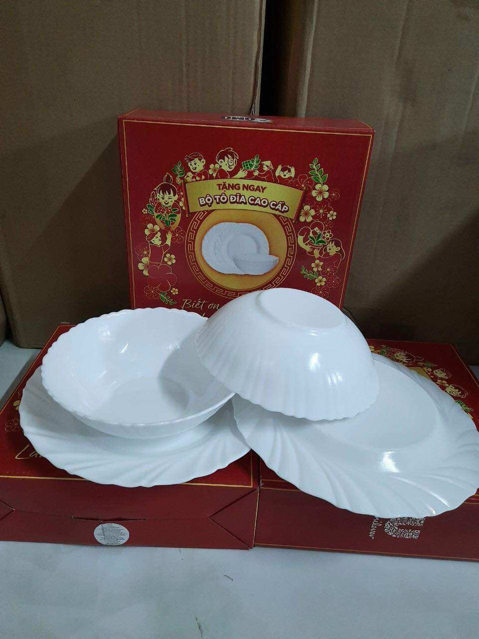 Bộ quà tặng Unilever tô chén dĩa 11 món