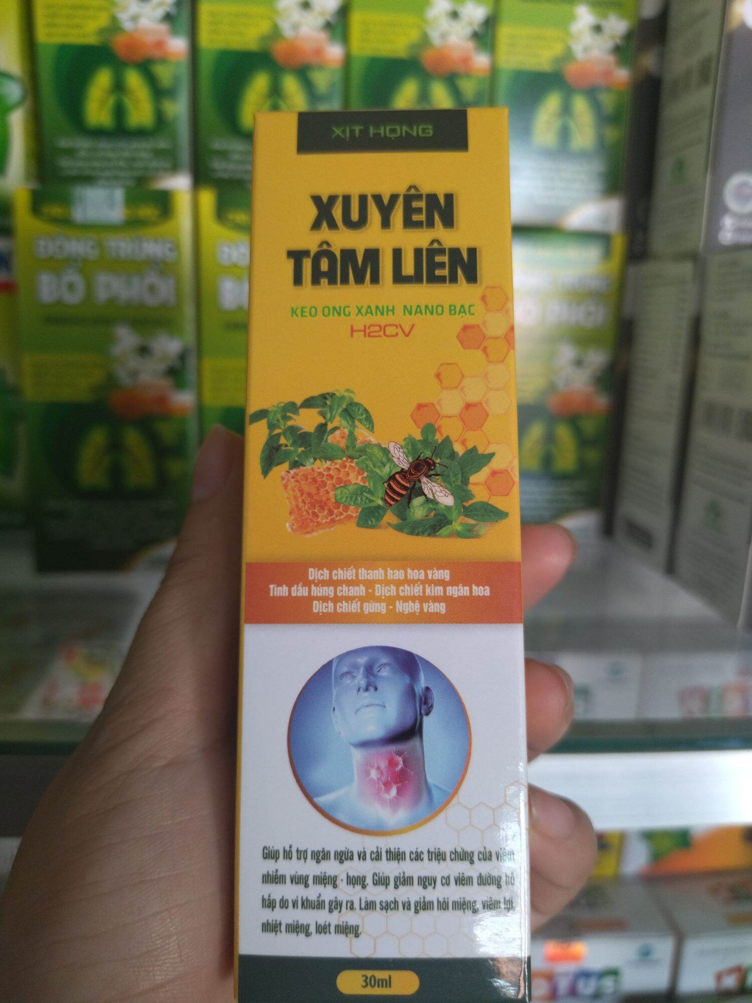 Xịt họng xuyên tâm liên keo ong