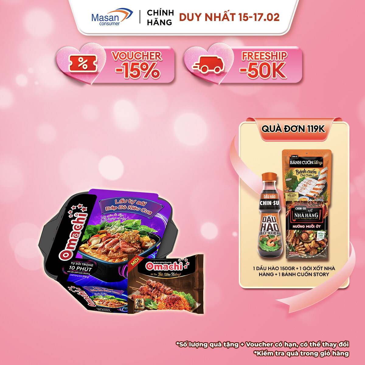 Combo Sôi Thịt 1 (1 hộp Lẩu tự sôi 276G + 10 gói mì Thịt xiên nướng 82G)