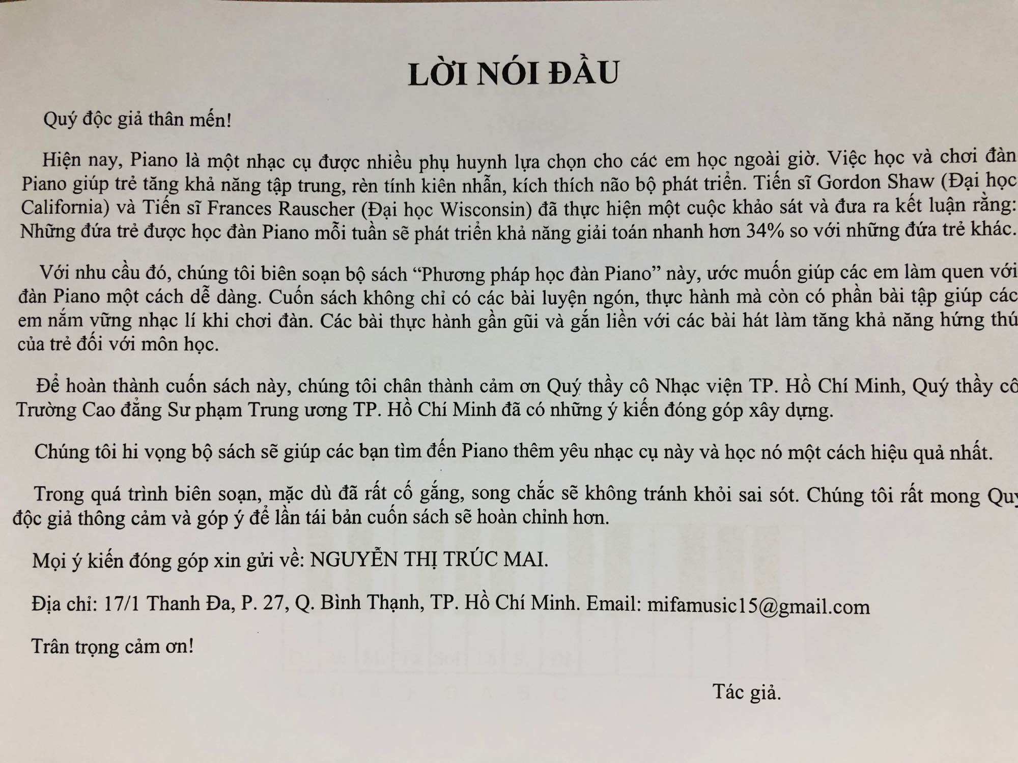 Phương Pháp Học Piano