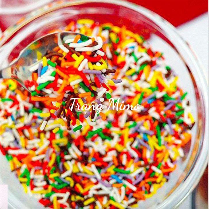 Cốm màu trang trí Premierwin (100g-500g)/ Rainbow decor 100g- 500gr