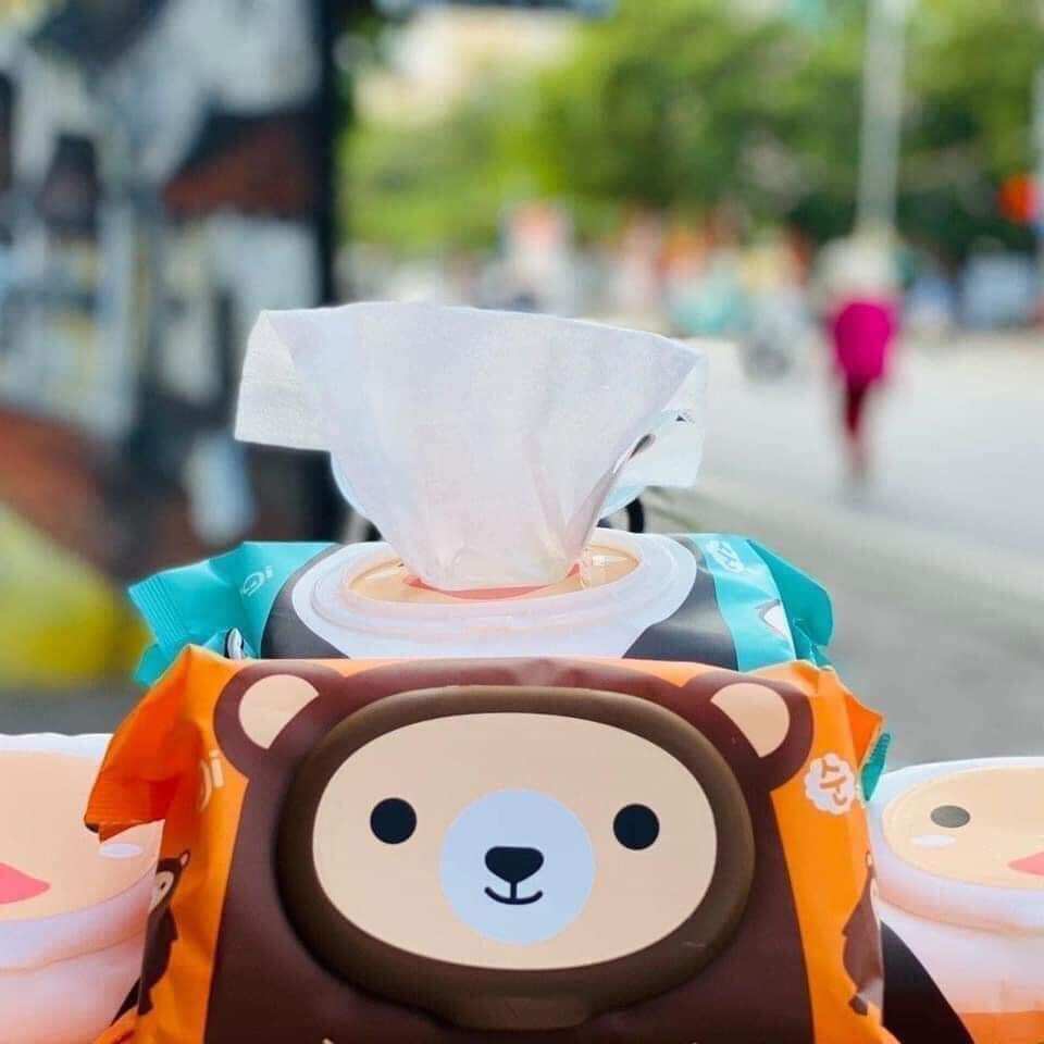 khăn ướt Agi không mùi 100 tờ cho bé