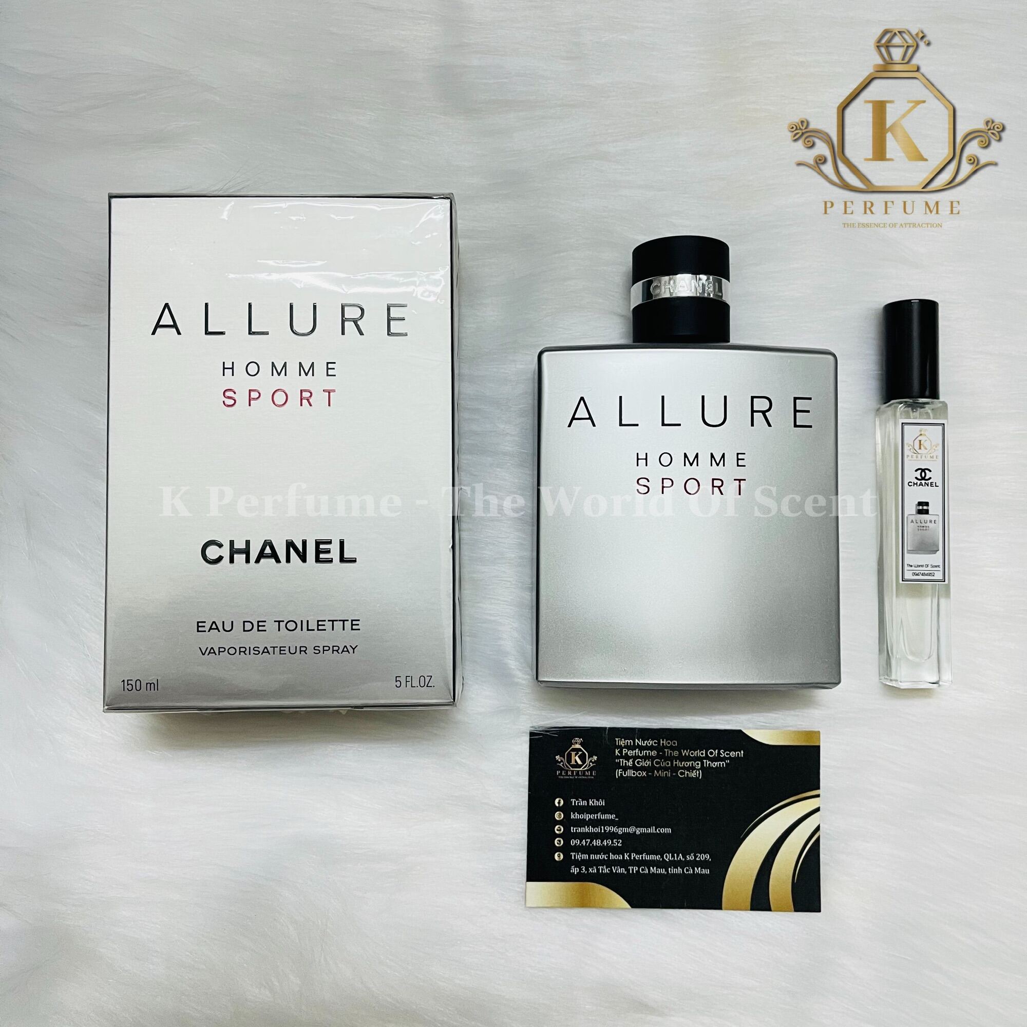 [K-Perfume Chính Hãng] Nước Hoa Nam Chiết 5ml 10ml 20ml - Chanel Allure Homme Sport Eau de Toilette
