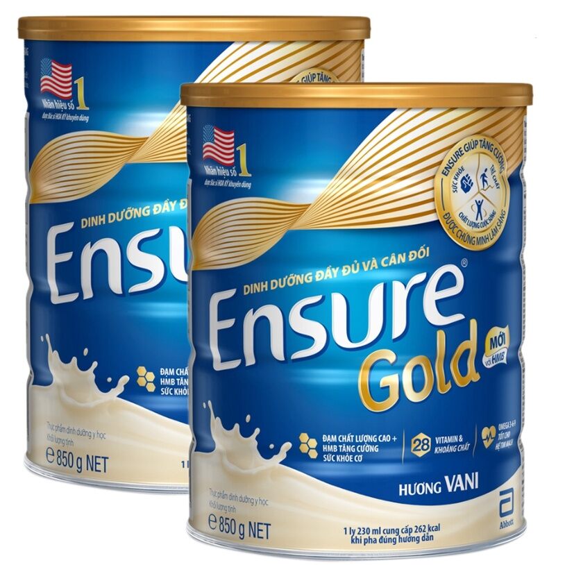 Sữa Ensure gold hương vani set 2 hôp 850g