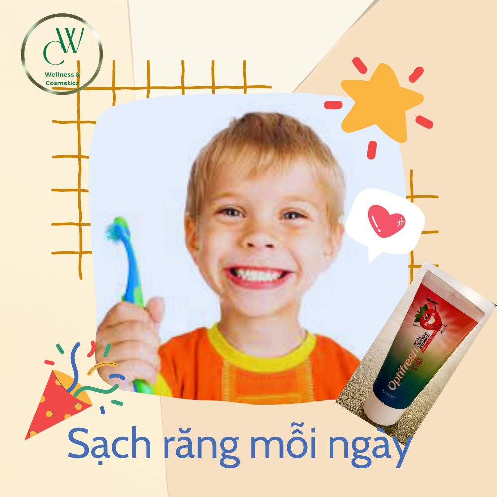 Kids Gentle Strawberry Toothpaste of OPTIFRESH 50ml