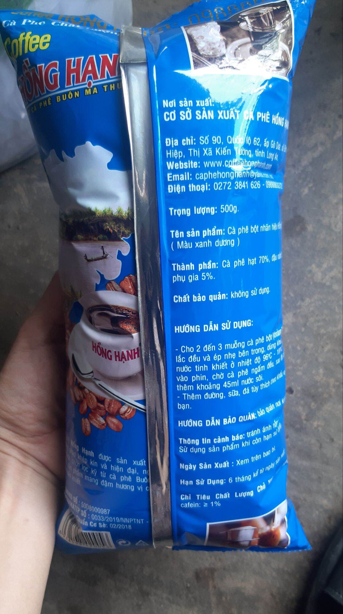 cafe xay HỒNG HẠNH túi 500gr