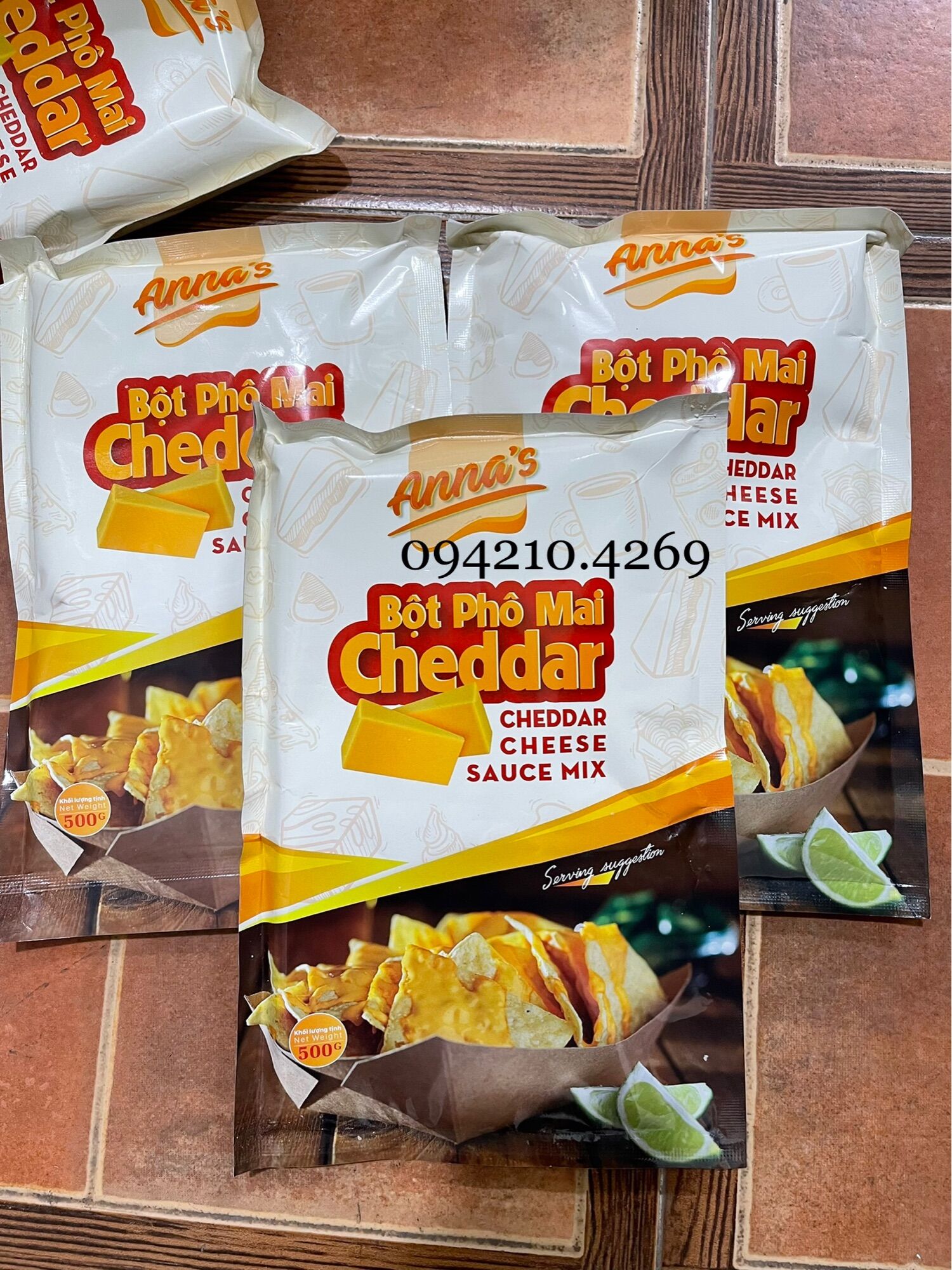 Bột Phô Mai Cheddar- Bột Cheddar Cheese Sauce Mix ÚC gói 500g
