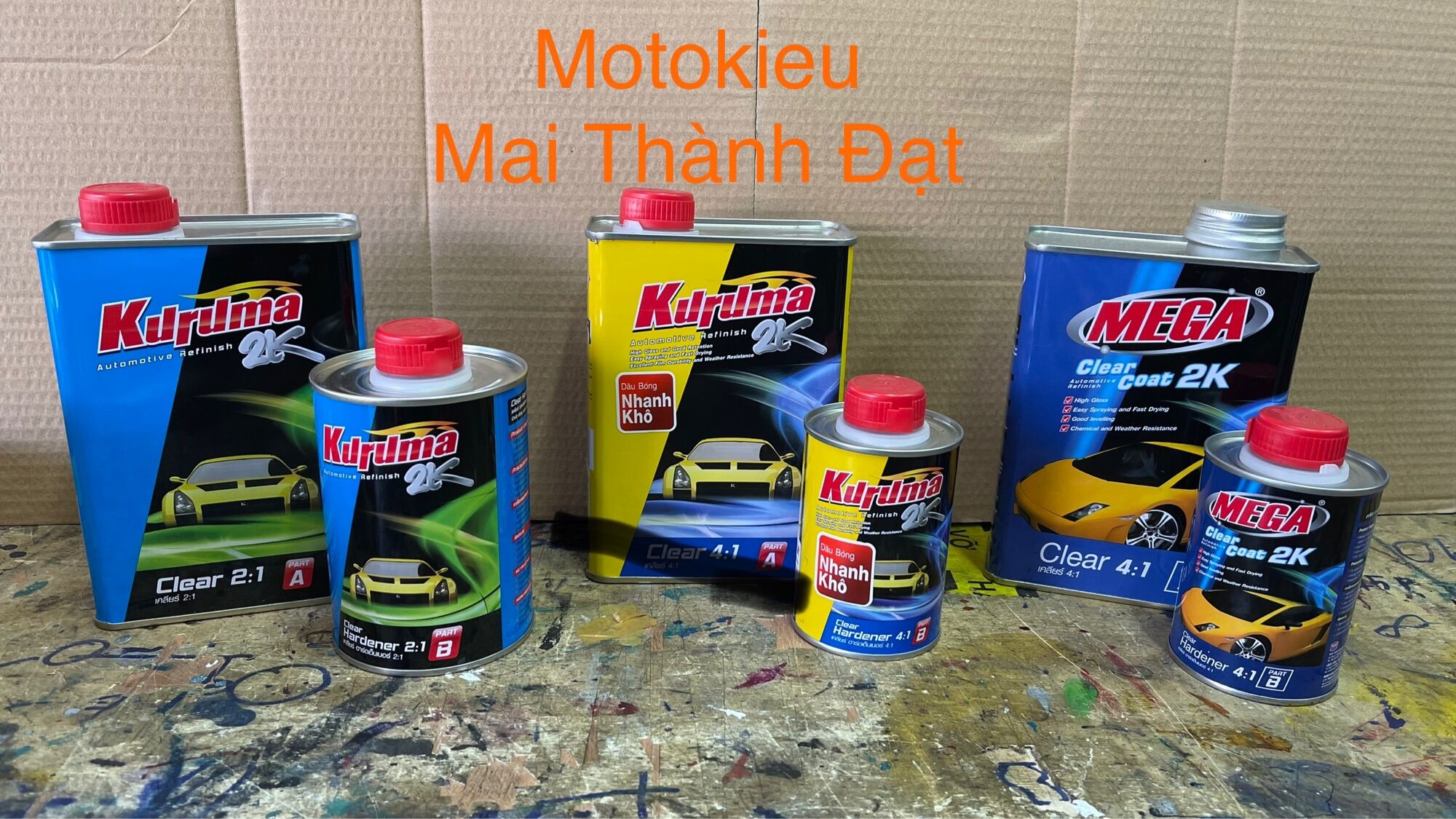 Dầu Bóng 2K Kulruma bao gồm cứng , MotokieuMaiThànhĐạt