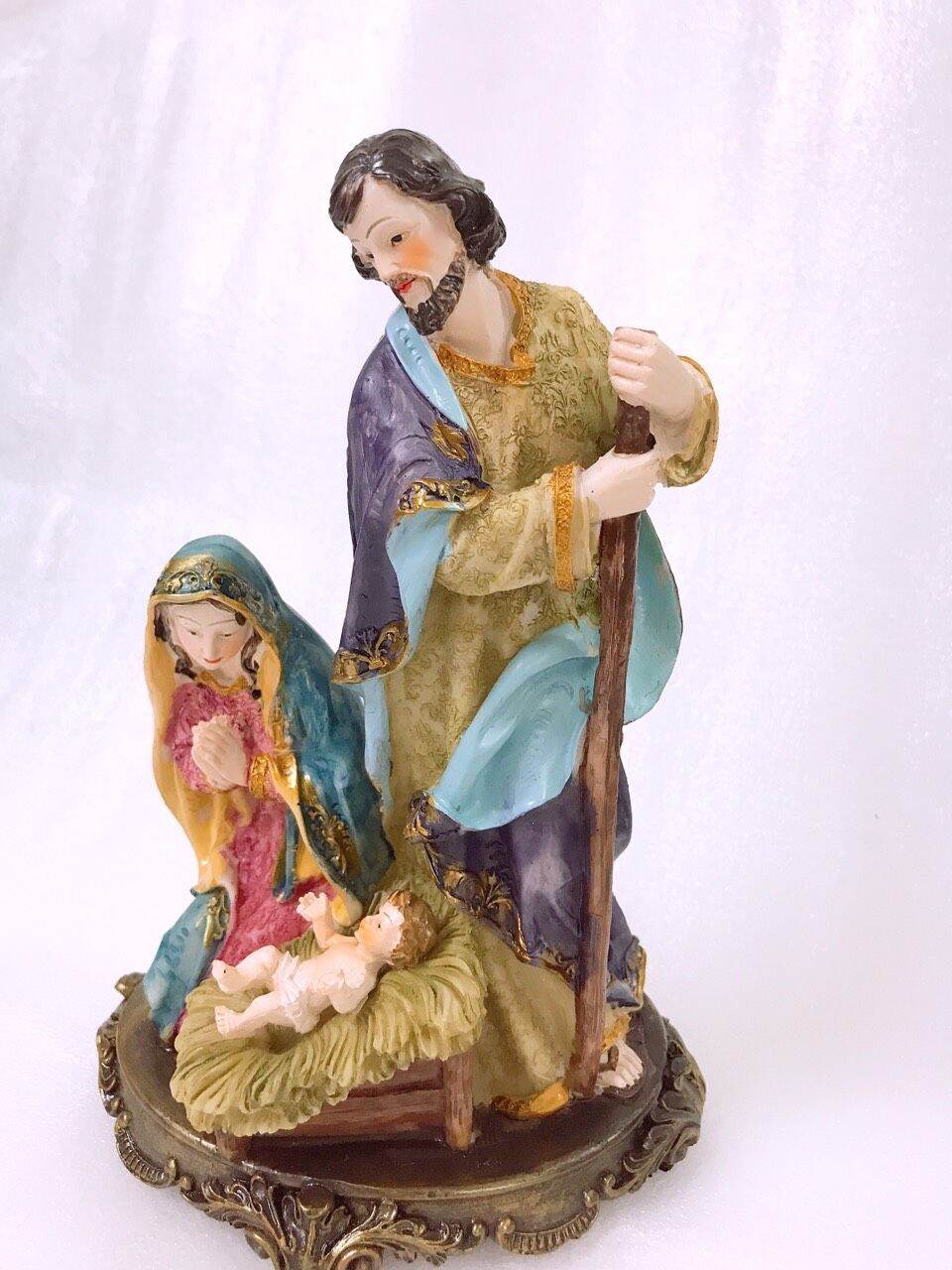 Tượng công giáo - Tượng Thánh Gia Chúa Giáng Sinh 20cm