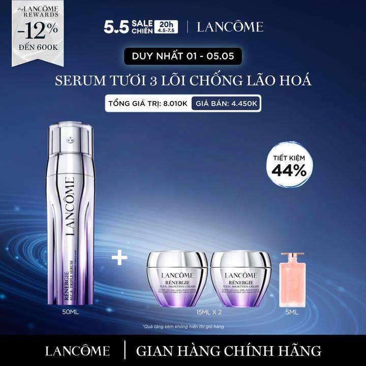 Dưỡng chất (Serum) tươi 3 lõi ngăn ngừa lão hóa LANCOME Renergie Triple 50ml