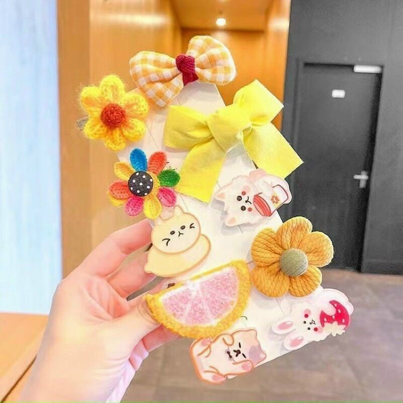 Kẹp tóc style Hàn Quốc cho bé gái