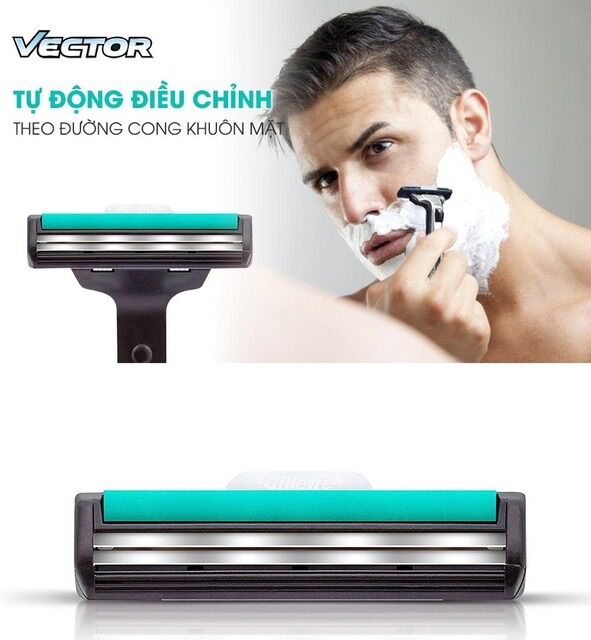 Gillette Vector lưỡi cạo râu 4lưỡi -2 lưỡi - gillete mach3+ 3