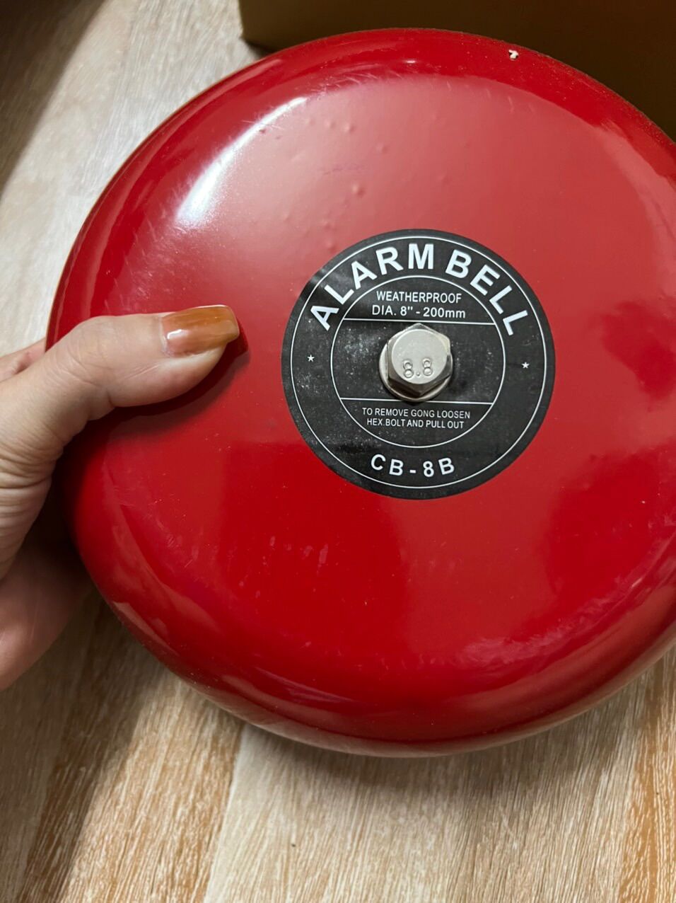 Chuông báo cháy 220v ,12 v,24 v kích cỡ 6 inch và 8 inch