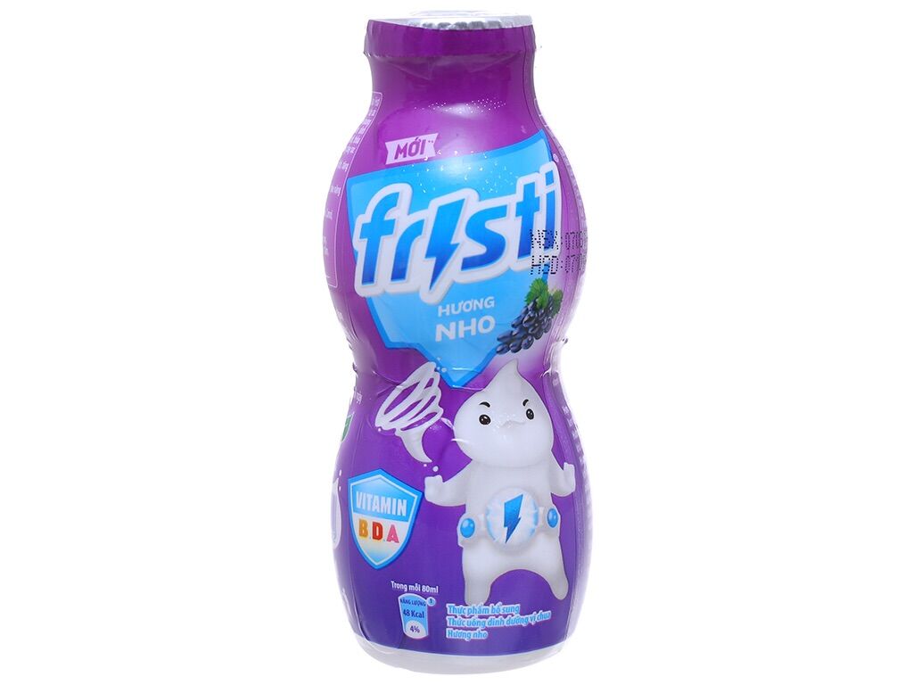 [HCM]Thùng sữa fristi nho 48 chai 80ml