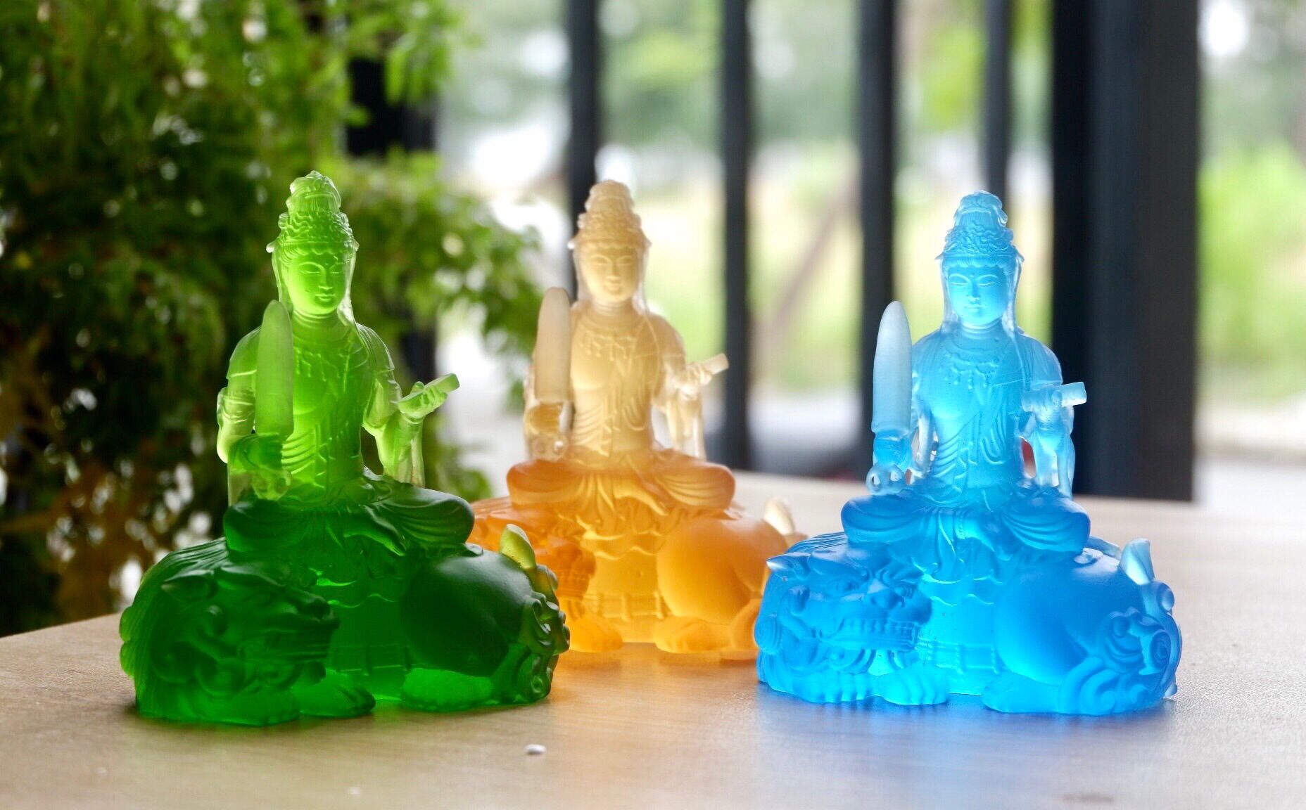 Tượng phật văn thù bồ tát 13cm
