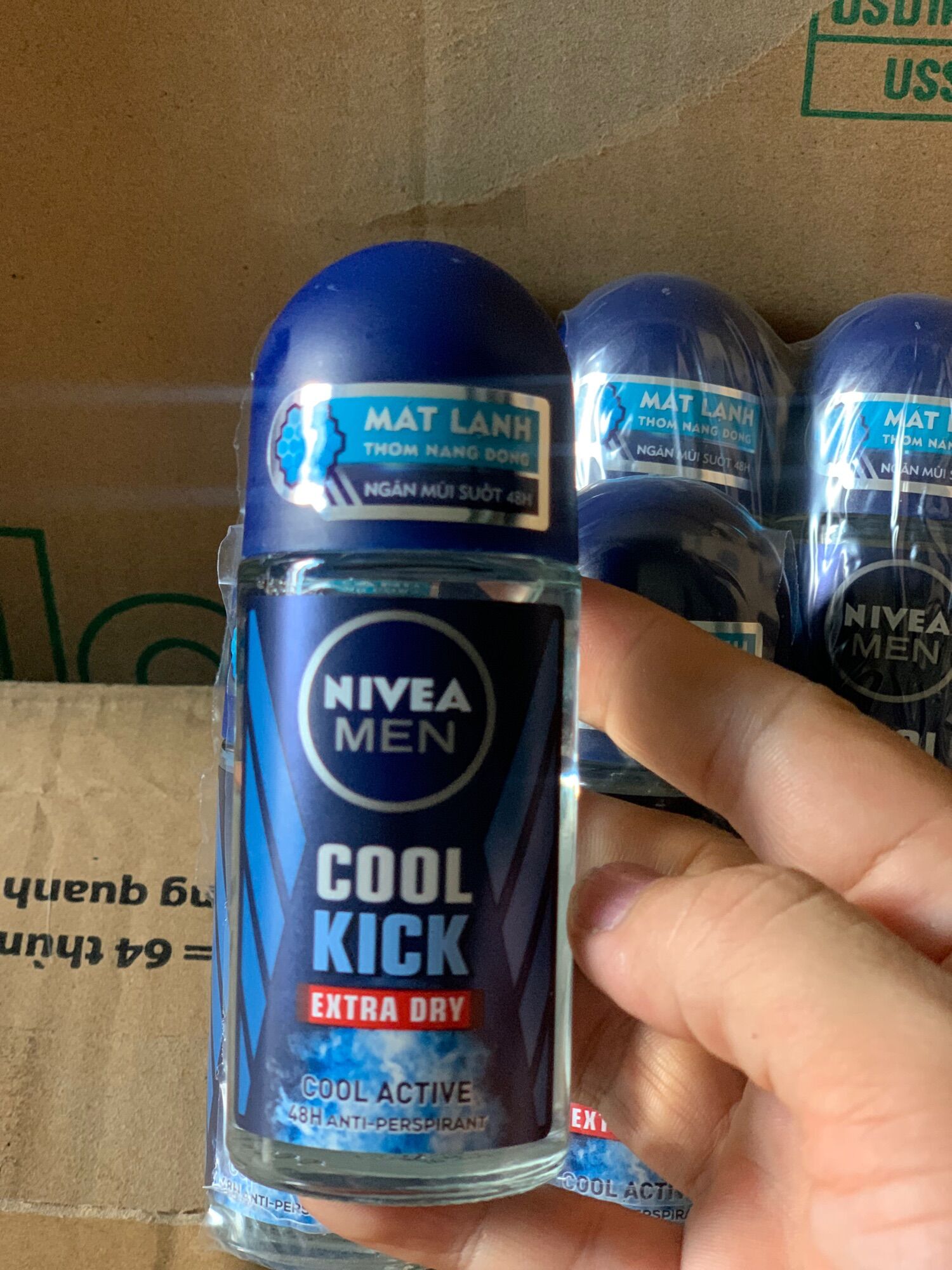Combo 2 chai Lăn khử mùi NIVEA MEN COOL 50ml