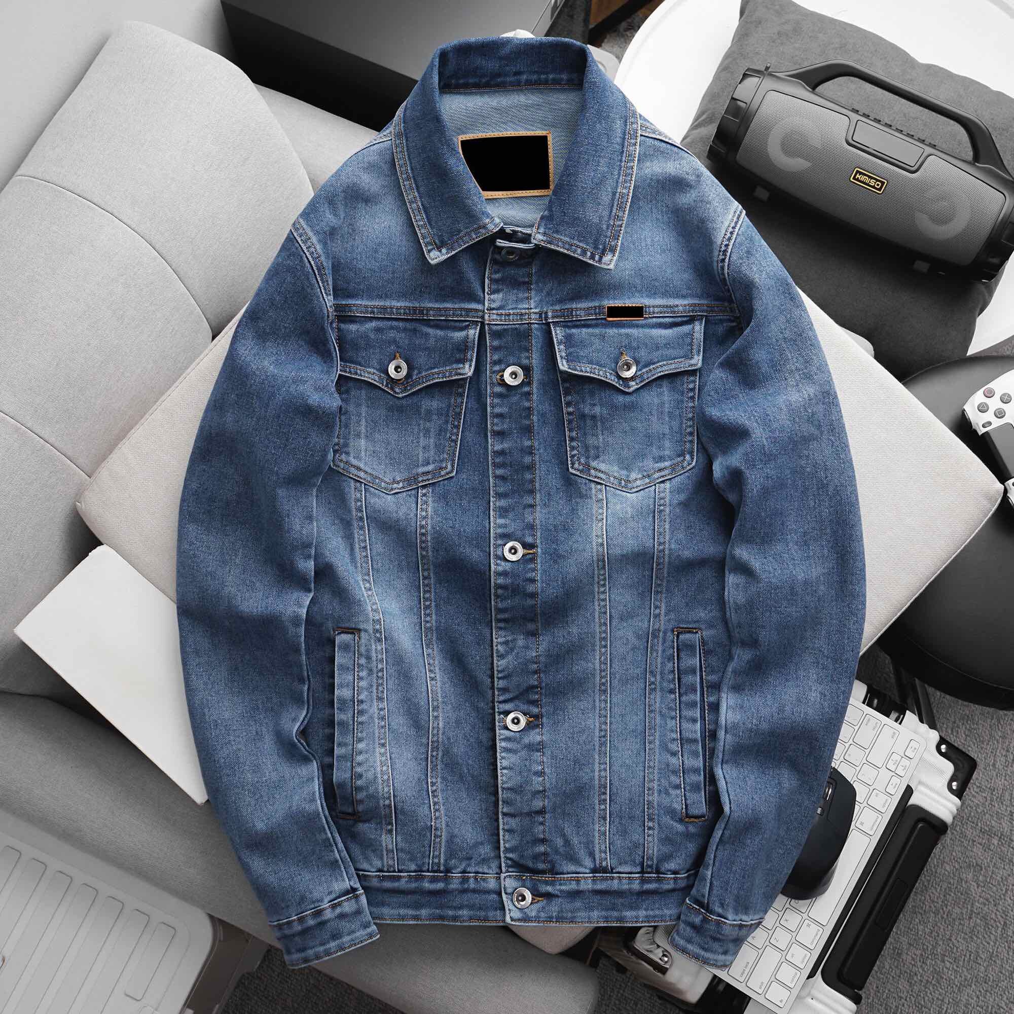 Aó khoác jean nam jacket zr form đứnghàng vnxk