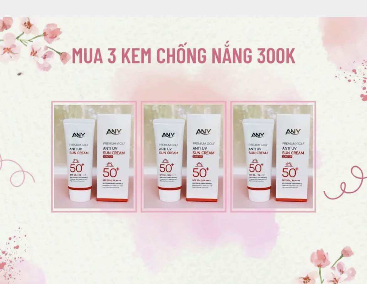 Combo 3 Kem chống nắng ANY Hàn quốc