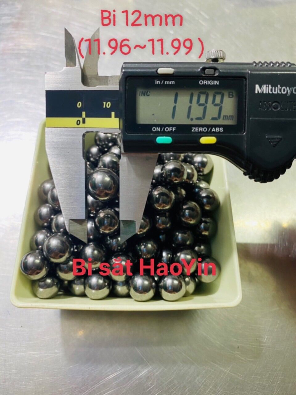 Bi bằng sắt 12mm / 12ly đóng gói 1kg
