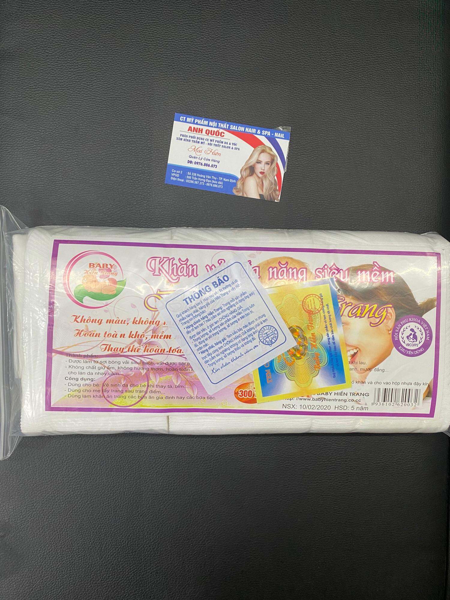 Khăn giấy lau mặt dùng trong spa