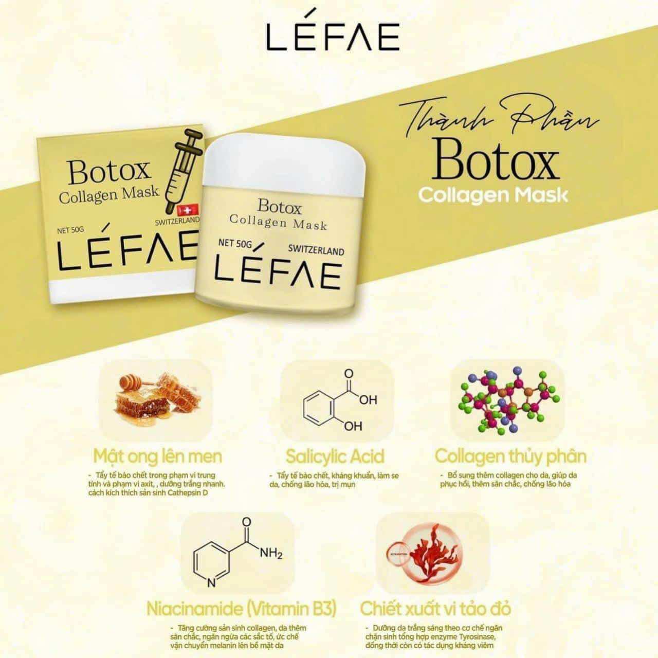 Mặt Nạ Botox Tươi Thuỵ Sĩ