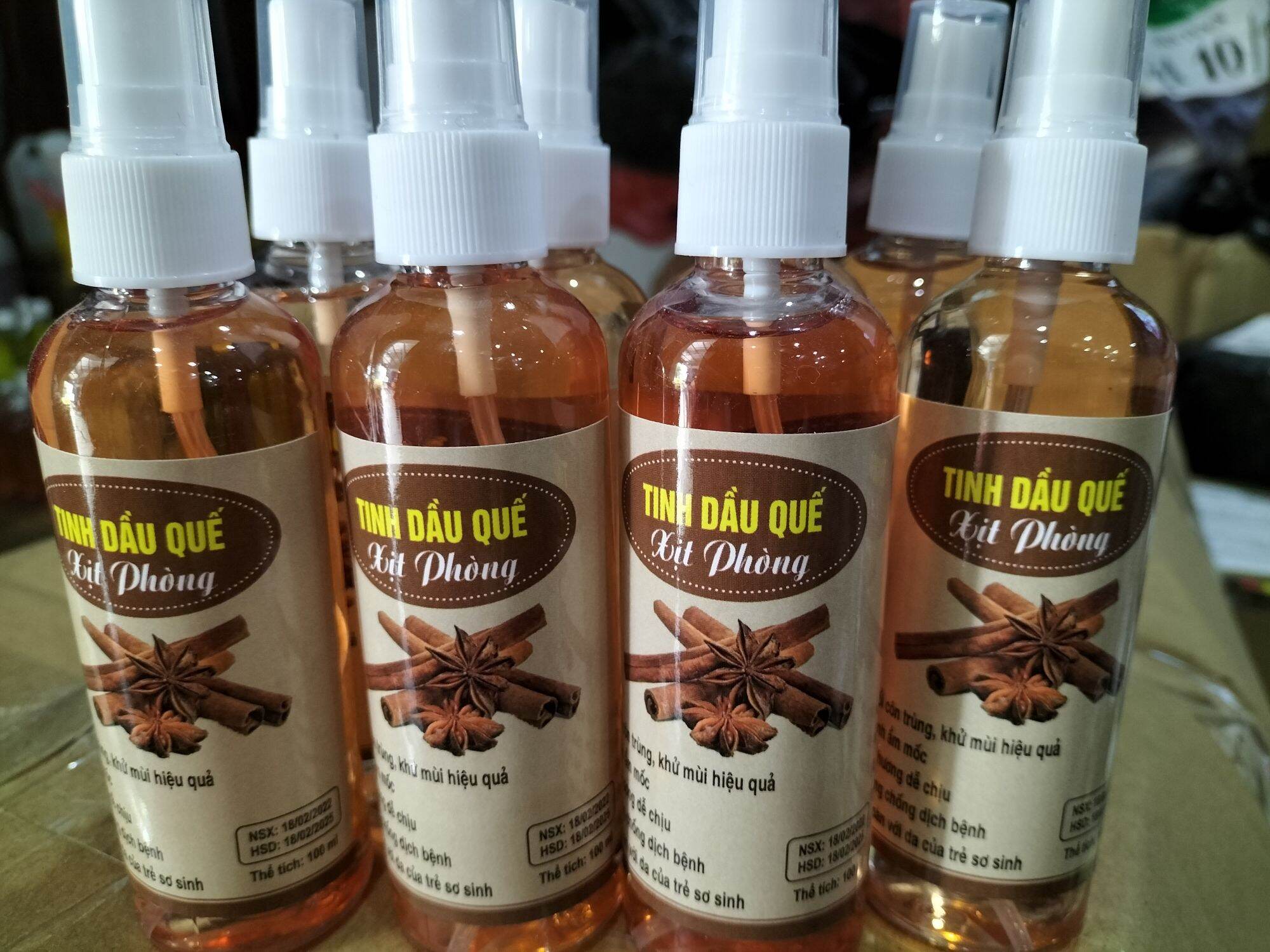 chai xịt tinh dầu quế 100ml